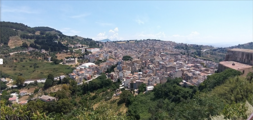 The town of Calatafimi Segesta